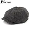 Boinas homens octogonais grandes tamanhos de areia gatsby tweed tap sboy masculino boingo pico belers hat spring women hats19918270