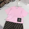 Zomer FD NIEUWE KINDERS SHIRT SPREEKS KORTE MEEVEN PAK MANNEN EN VROUWEN BABY PAKTE KORTE MEEVEVEN BROEK BROEK TWEEDE PIEFPACTE Western 7 Style Tide