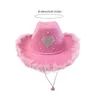 Берец взрослые легкая плюшевая ковбойская шляпа с алмазом карнавальной ролевой ролевой карнаваль