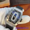 Série de bracelets RM masculine RM07-01 18K Platinum Black Lip Automatic mécanical Womens Watch Luxury Watch