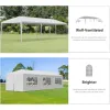 Gazebos 10'x30 'Outdoor Canopy Tent Patio Camping Gazebo Shelter Pavilion Cater Party Wedding BBQ Events Tent met verwijderbare zijwanden