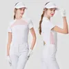 Suits de survêtement pour femmes bg vêtements dames t-shirt slve été à séchage rapide hremptable rond tops chemise sportive vêtements y240507