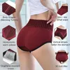 Pantes pour femmes Leak Proof Mens Cycle Sous-vêtements hauts taille et hanche en polyester graphène sous-vêtements fous