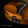 Violon débutant V04 Retro Matte Solid Tonewood Acoustic 4/4 + Case arc