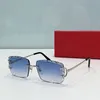 2024 Mai maßgeschneiderte modische Luxus -Sonnenbrille von Markendesigner Sun Gläsern Vintage Classic mit Schachtelschreibung Objektiv