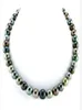Bijoux de perles fines rapides Round 910 mm Collier de perle multicolore tahitien18quot14k1014289
