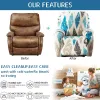 Ropa de cama 1/2/3 tapa reclinable de asiento cubierta del sofá el estiramiento para reclinable cubierta de silla de sofá perezoso para niños, mascotas, perros y gatos