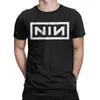 Camisetas masculinas Nin Retro Nine polegada Camiseta de unhas masculinas Camiseta de algodão Roul Roul