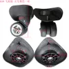 Upgrade 1 pair Lage Replacement Casters Swivel Mute Dual Roller Wheels For Travelling Bag Travel Suitcase