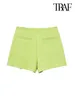 Shorts femininos femininos moda moda assimétrica Saias vintage da cintura alta zíper feminino skort mujer