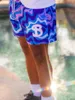Shorts pour hommes à la mode de peinture de la marque Mesh à séchage rapide à quatre points sous le genou de basket-ball Running Beach Pantal Summer