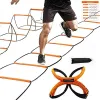 Voetbal dualpurpose voetbal training jump ladder multifunctionele agility ladder snelheid training coördinatie voetenwerk voetbalapparatuur