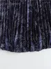 Signe Aonibeier Women Stamping Women Pugneted Skirt 2024 Summer Zipper High Waist A Hwing Female Midi Long Y2K Jupe Jupe