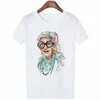 Frauen T-Shirt Großgröße Frauen Sommer 2021 Print Cartoon Art T-Shirt Lose lässige Harajuku Strtwear Kurzer Slve O-Neck Female T-Shirt Tops T240507