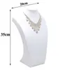 Sieraden staan top pu witte mannequin plank ketting hangende ketting sieraden display rack decoratief Q240506