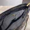 2024SSニューフランスレディースビナッジジャンボクラシックキルティングバッグ熟成金メタルハードウェアマテラスチェーンショルダーハンドバッグ高級デザイナー大規模