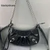 Balencig Le Cagole Mulheres Desinger Arena Motocicleta Crocodilo Bolsa de Bolsa de Camba