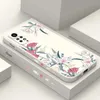 Случаи по сотовым телефонам Safflower Lily Phone Case для Redmi Note 11 11S 10 10A 10T 10S 9T 9 8 7 Pro Plus 10C 9A 9C 4G 5G Крышка
