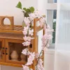 Fleurs décoratives couronnes 180 cm artificiels sakura fleurs vigne mariage rose arch jardin à la maison décoration de Noël faux nuptial décoracao para casa