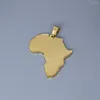 Hangende kettingen 2 stks/veel creatieve Afrika kaart Afrikaans voor kettingbarmbanden sieraden ambachten maken bevindingen roestvrijstalen charme