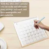 Kalender 2023-2024 Simple Solid Color Desk Kalender september 2023 till december 2024 Desktop Paper Stand Daily Tabler Planner årlig agenda
