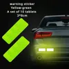 Upgrade Reflective Bumper Sticker Warning Tape Safety Car Collision Label Accesories Practical Wear Resistance Model Y Tesle