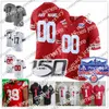 American College Football Wear Customized Ohio State Buckeyes Fields Jersey Custom Playoff Fiesta Bowl Garrett Wilson KJ Hill Jr. Chris 339c