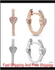 Mode rosguldörhängen lyxdesigner cz diamanter för 925 sterling silver födelsedagspresent original lådan set lady örhängen je ibm3729758