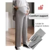 40-82.5kg Ladies Outer Wear Wide Leg Draped Large Size Straight Long Maternity Clothing # Pants Pregnant Women# pants pregnant clothes 903