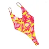 Costumi da bagno femminile sexy taglio altissima taglio con costume da nuoto percilico da bagno femminile trikini 2024 MONOKINI Brasiliana Brasile BASCEDE SUGGUNO