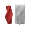 CANDLE CANDOLE colonna a strisce ondulate moderne candela moderna stampo geometrico geometrico ondulato ondulato a candele silicone forme di stampo per candele per candele