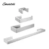 Set Shelf Adesive Chrome Towel Bar Set Accessori per il bagno Solte per la carta da gabinetto per bagno per bagno