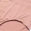 Kadın Panties 3pcs Menstrüel Orta Bel Rahat Nefes Alabası Sızıntı Kanıtı İç Çamaşırı Donumlar Düz Renk Külotu Intimats