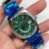 デザイナーウォッチrelojウォッチAAAオートマチックメカニカルウォッチLao Jia Tai Space New Green Full Automical Watch Mechanical Watch H