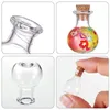 Storage Bottles Glass Wishing Bottle 10Pcs Mini With Wooden Cork Tiny Jars Message For Wedding Favors Decor
