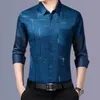 Camicie da uomo itk4 camicie da uomo casual e alla moda camicia stampata a slitta non ing e resistenti alle rughe