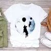 T-shirt femminile adorabile t-shirt per cagnolini da donna Tops Summer Casual Overszed magliette Femme Short Sle Graphic Summer Ladies Tshirt Clothing D240507