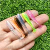 MUKUN 10PCS Micro Soft Fishing Lures 035g35mm Ttail Worm Lure Small Artificial Bait Jig Wobblers Bass Pike Tackle 240430