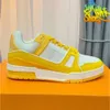 Scarpe casual designer forcher da uomo tennis sneakers di moda di lusso piattaforma da donna bassa bassa bianca blu navy arancione tour verde arancione giallo rosa marrone marrone all'aperto