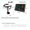 Gauges Température météorologique professionnelle multifonctionnelle Température Humidité Vitesse du vent et Précipitation Détection Météo Prévision des conditions météorologiques