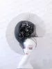 Chapéus belo chapéu fascinador para mulheres elegantes casamentos comprimidos com flower luxury party derby chapéu femme mariage Chapeau