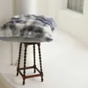 Coussin / décoratif nouveau coussin toscan en fausse fourrure toscane pour chaise de lit de haute qualité jet doux moelleux pour lit coussin canapé en peluche