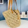 Panier Sac Womenslafite Grass combinée avec un sac de créateur à gazon de vache sac de créateur sac de vacances d'été sac de mode Sac à main de luxe Sac tissé