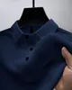 NIEUWE SOLIDE KLAND MEN MENSEN POLO SHIRT Korte mouw Adem comfortabel T -shirt Polo's Plus maat 3xl T -shirt Hoogwaardige shirt Zomerheren shirts