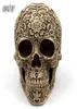 Buf Modern Resin Statue Retro Skull Decor Home Decoration Ornements Creative Art Sculptures Sculptures Modèles Cadeaux Halloween 2108277394742