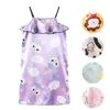 Pyjamas Nouveau été bébé bébé pyjamas Fashion Animal Impression préscolaire Princesse sans manches Pyjamas Girls 3-10T Baby Night Dressl2405