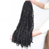 18 24 36 inch vlinderlocs Haak Haarextensions Synthetische noodlijdende zachte locs vooraf gelopen vlechten voor zwarte vrouwen 240506