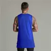 Herentanktops verlengen Cut Off Gym Fitness Sport Vest Heren Bodybuilding Tank Tops Fashion Hip Hop Training Open Side Slelless Cotton T Shirts Y240507