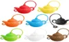 Kreative Werkzeuge Teekannenform Silikontee -Infuser -Sieb Filter mit Griff sicheres lose Blatt wiederverwendbare Teas -Taschen Diffusor Teebühne A1000087