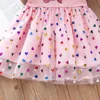 Vestidos infantis para meninas Sohort manga unicórnio lantejoulas vestido de princesa vestido diário 240420